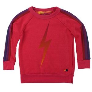 Aviator Nation Kid’s Crew Bolt Sweatshirt